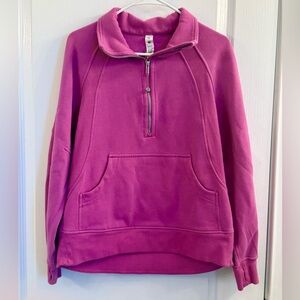 lululemon athletica oversized half-zip scuba, XS